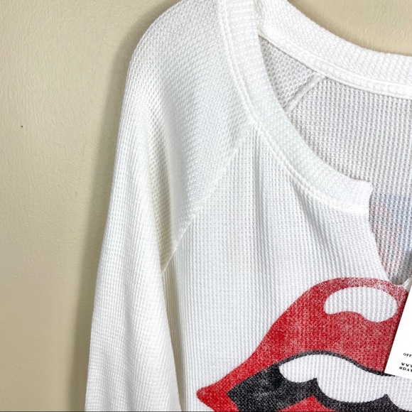 DAYDREAMER Rolling Stones Waffle Thermal NWT - Picture 7 of 10